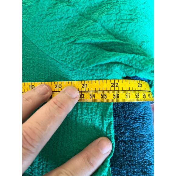 Alfred Dunner Cold Shoulder Tunic Blouse Top Split Neck Green Women's Si… - Picture 7 of 9